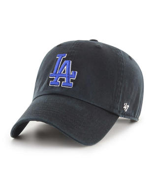 Los Angeles Dodgers Black Royal '47 Brand Clean Up