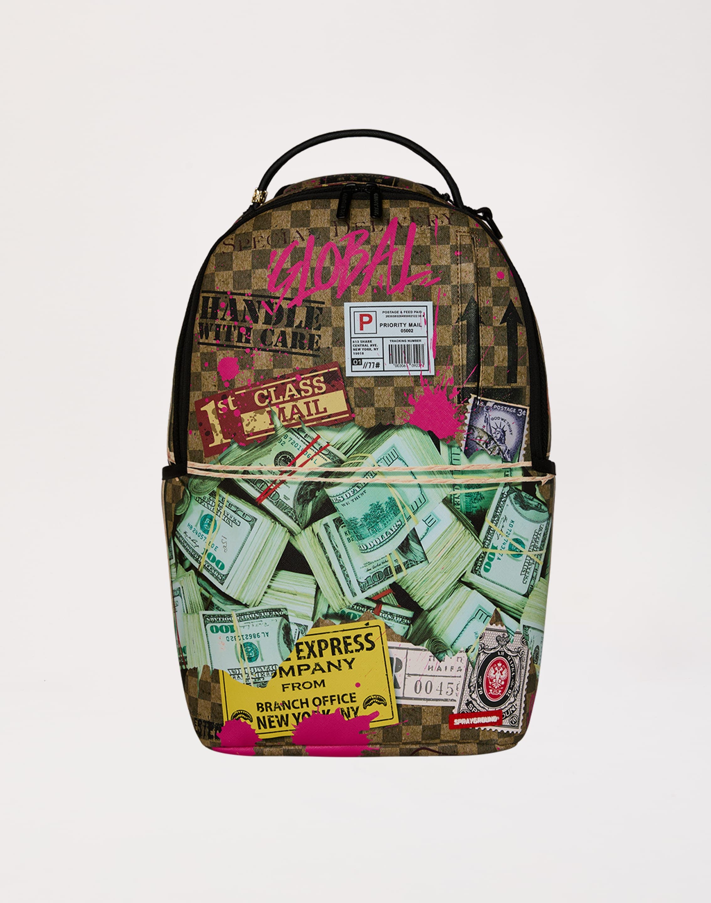 値下げ　spray graund バックパック SprayGround Torn Packaging RMX DLXSV Backpack – CROWN MINDED