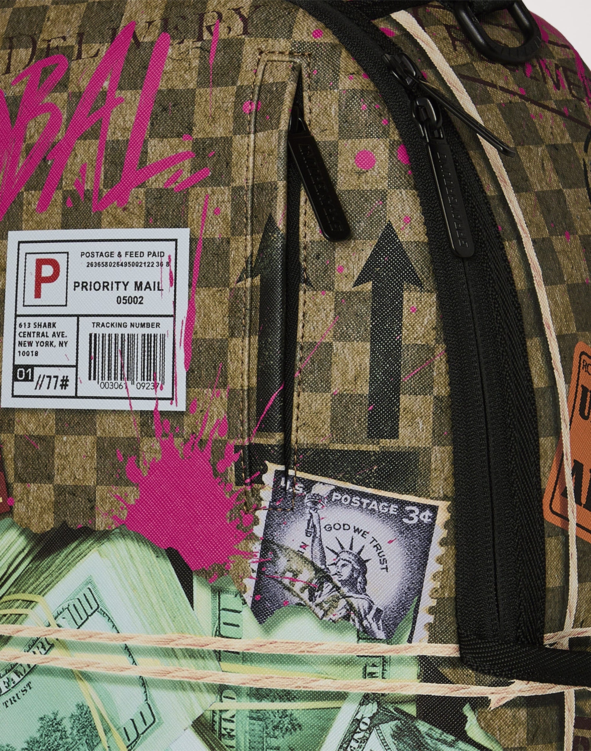 SprayGround Torn Packaging RMX DLXSV Backpack