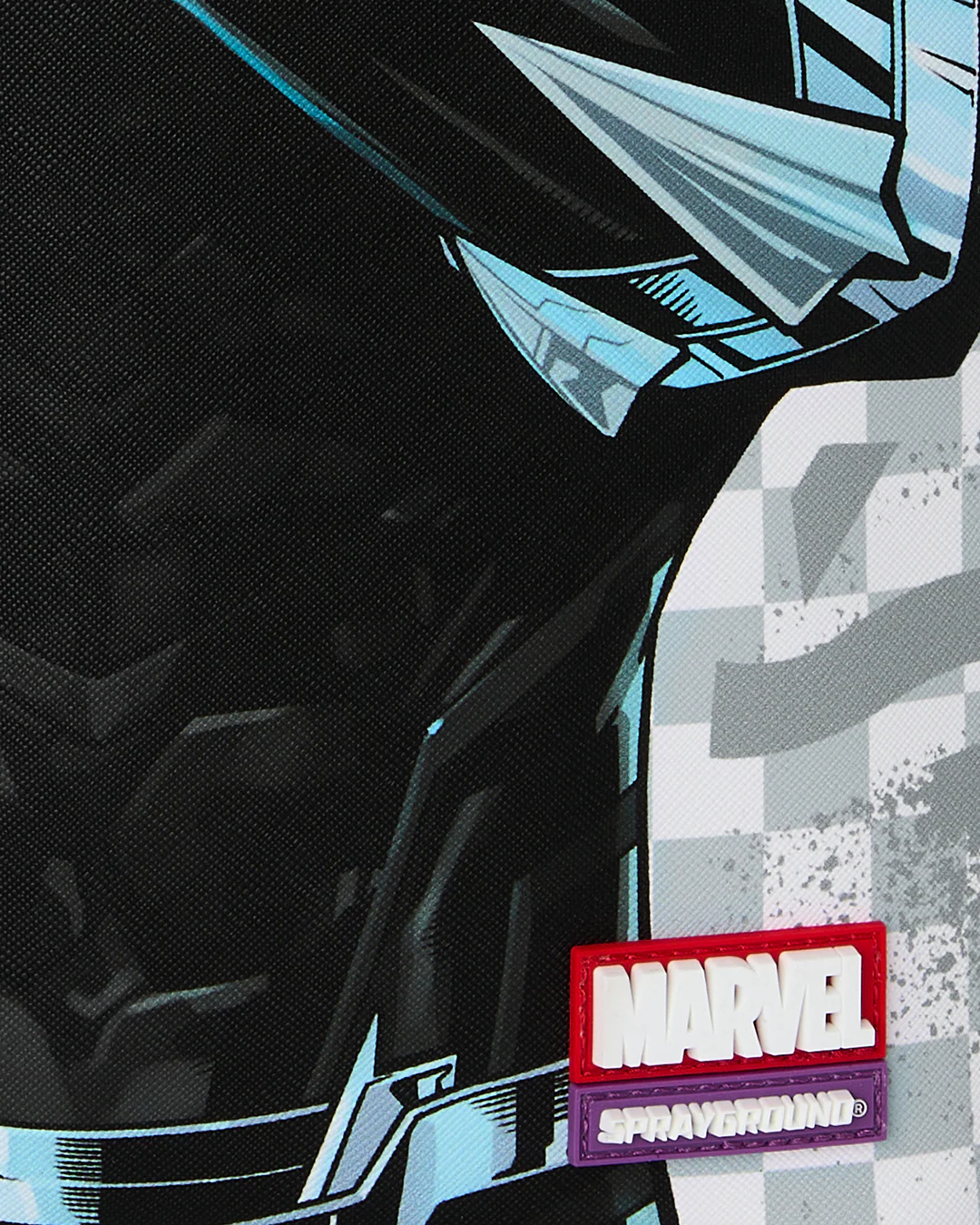 SprayGround Marvel Black Panther Wakanda Forever On White Check DLXSV Backpack