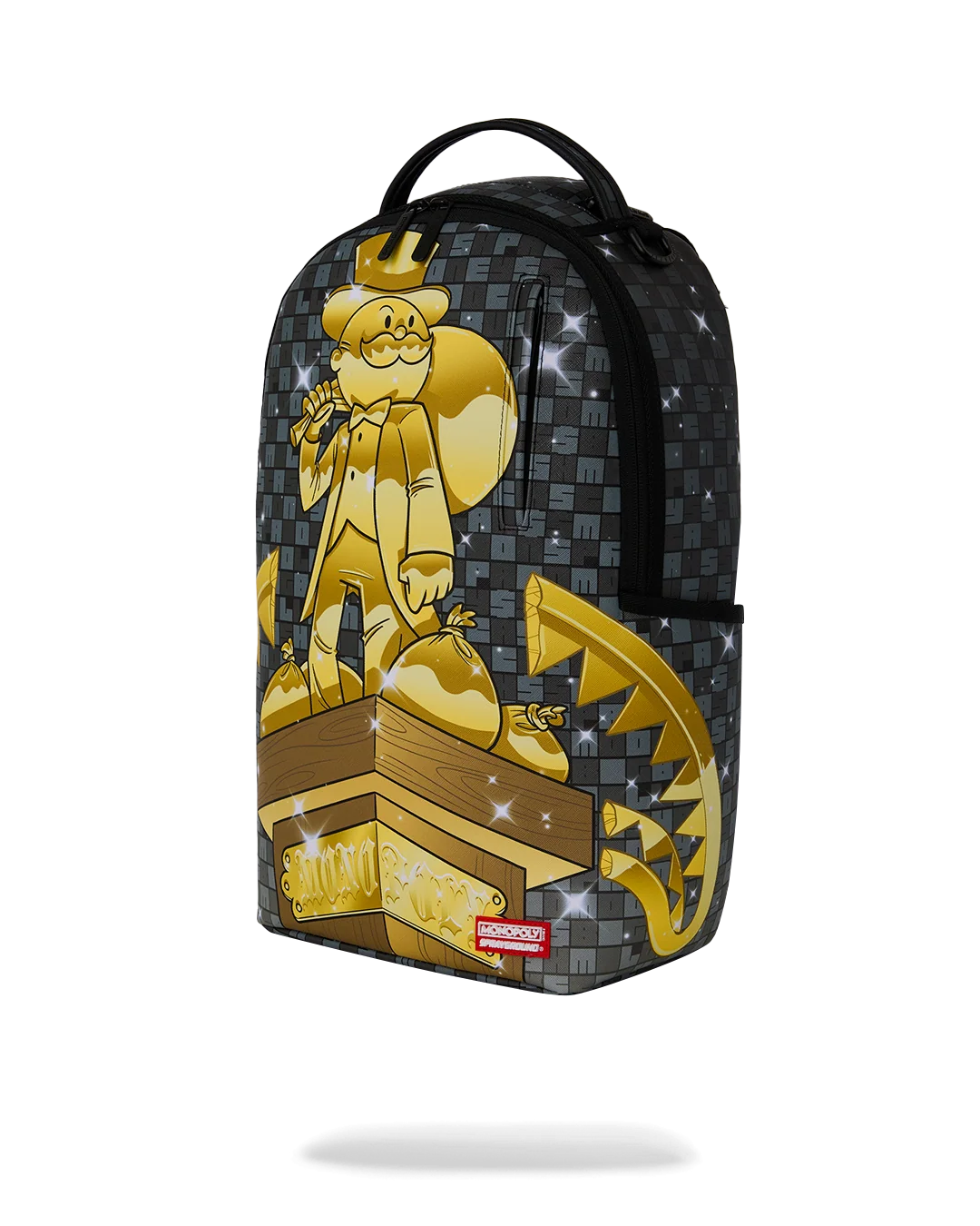 SprayGround Monopoly Get The Gold Statue DLXSV Backpack