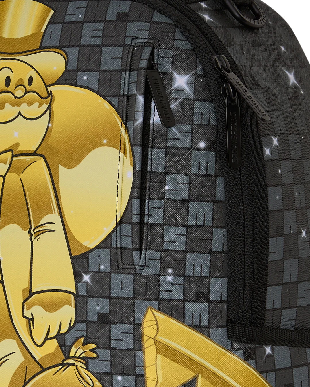SprayGround Monopoly Get The Gold Statue DLXSV Backpack