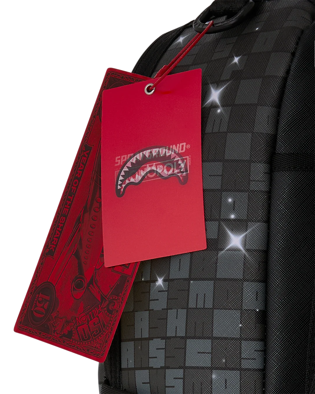 SprayGround Monopoly Get The Gold Statue DLXSV Backpack