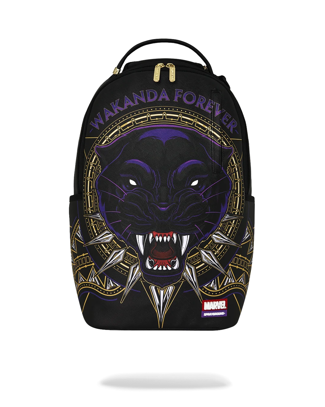 SprayGround Marvel Wakanda Forever Black Panther Emblem DLXSV Backpack