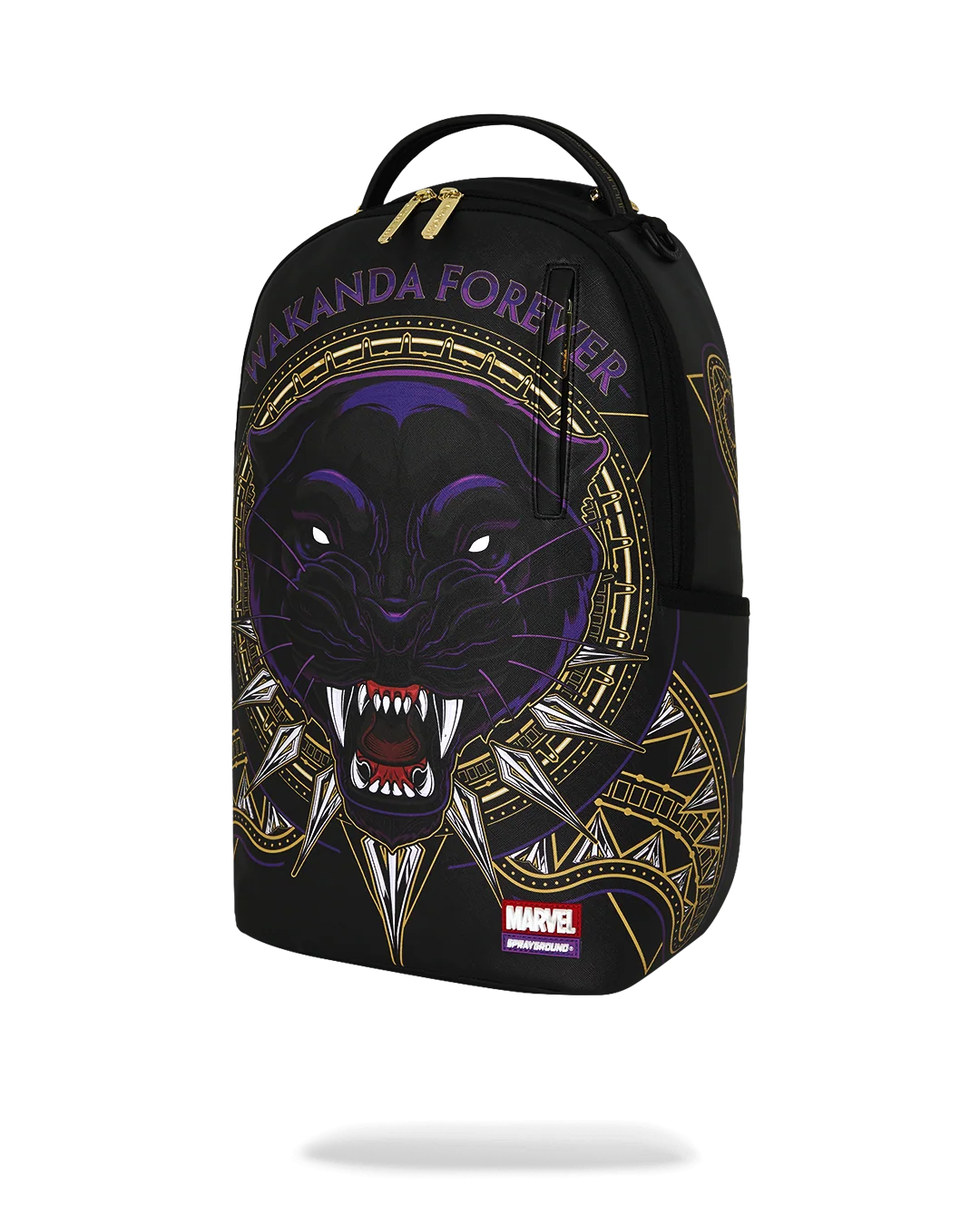 SprayGround Marvel Wakanda Forever Black Panther Emblem DLXSV Backpack