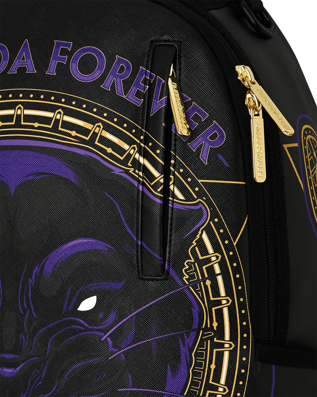 SprayGround Marvel Wakanda Forever Black Panther Emblem DLXSV Backpack