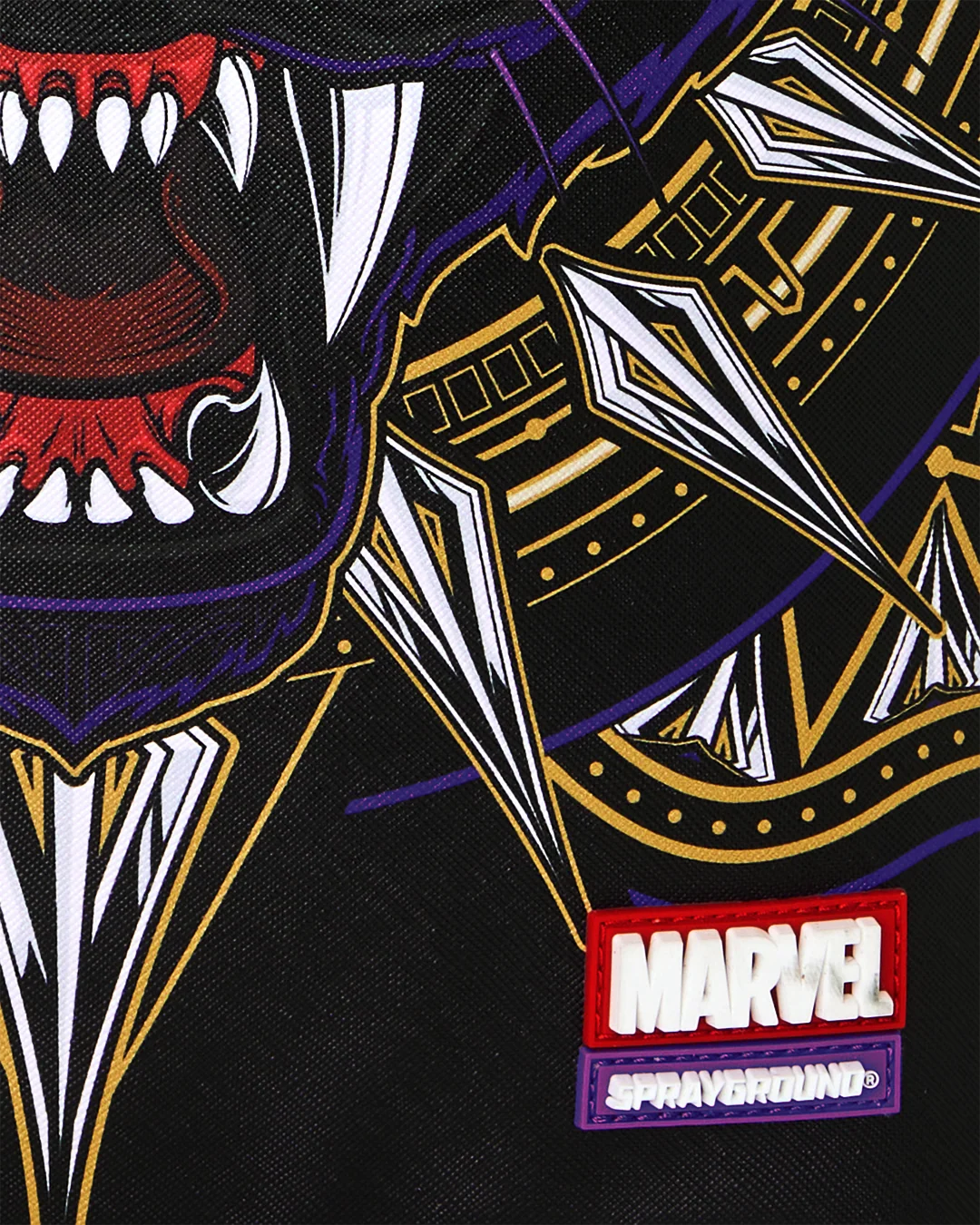 SprayGround Marvel Wakanda Forever Black Panther Emblem DLXSV Backpack