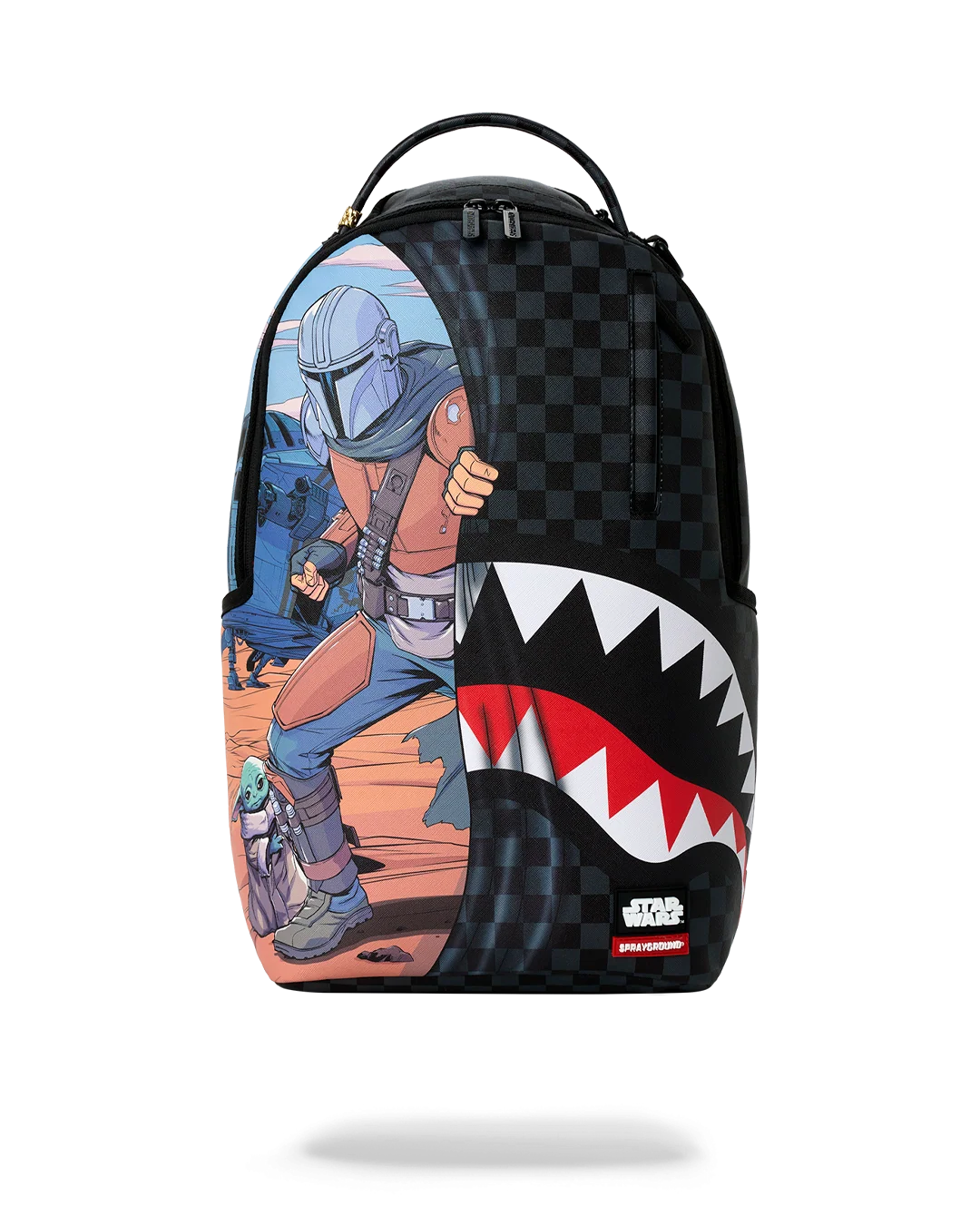 SprayGround Mandalorian &amp; Grogu Reveal Star Wars Get To Ship DLXSV Backpack
