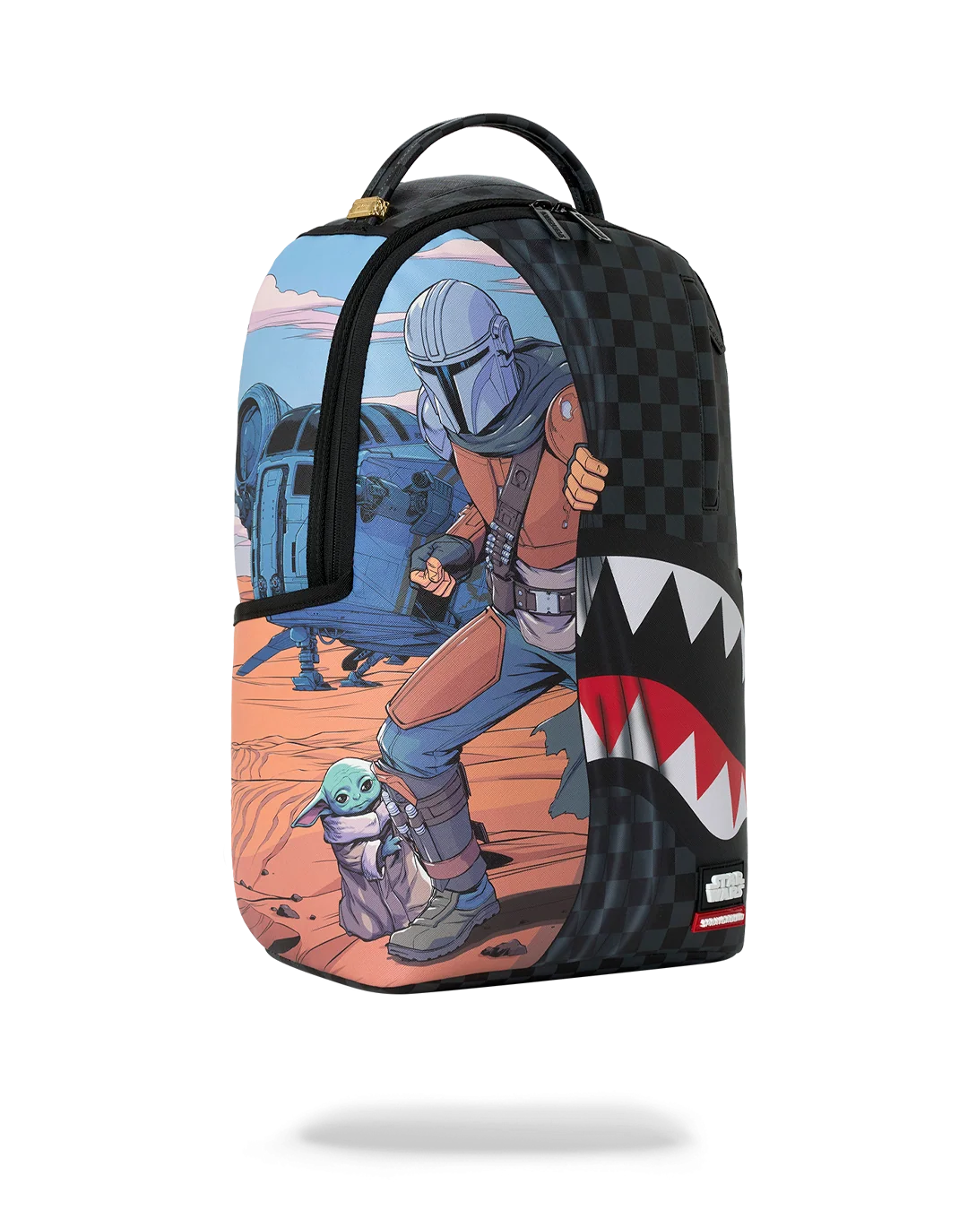SprayGround Mandalorian &amp; Grogu Reveal Star Wars Get To Ship DLXSV Backpack