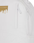 SprayGround Gold Brick Luxe White DLXSV Backpack
