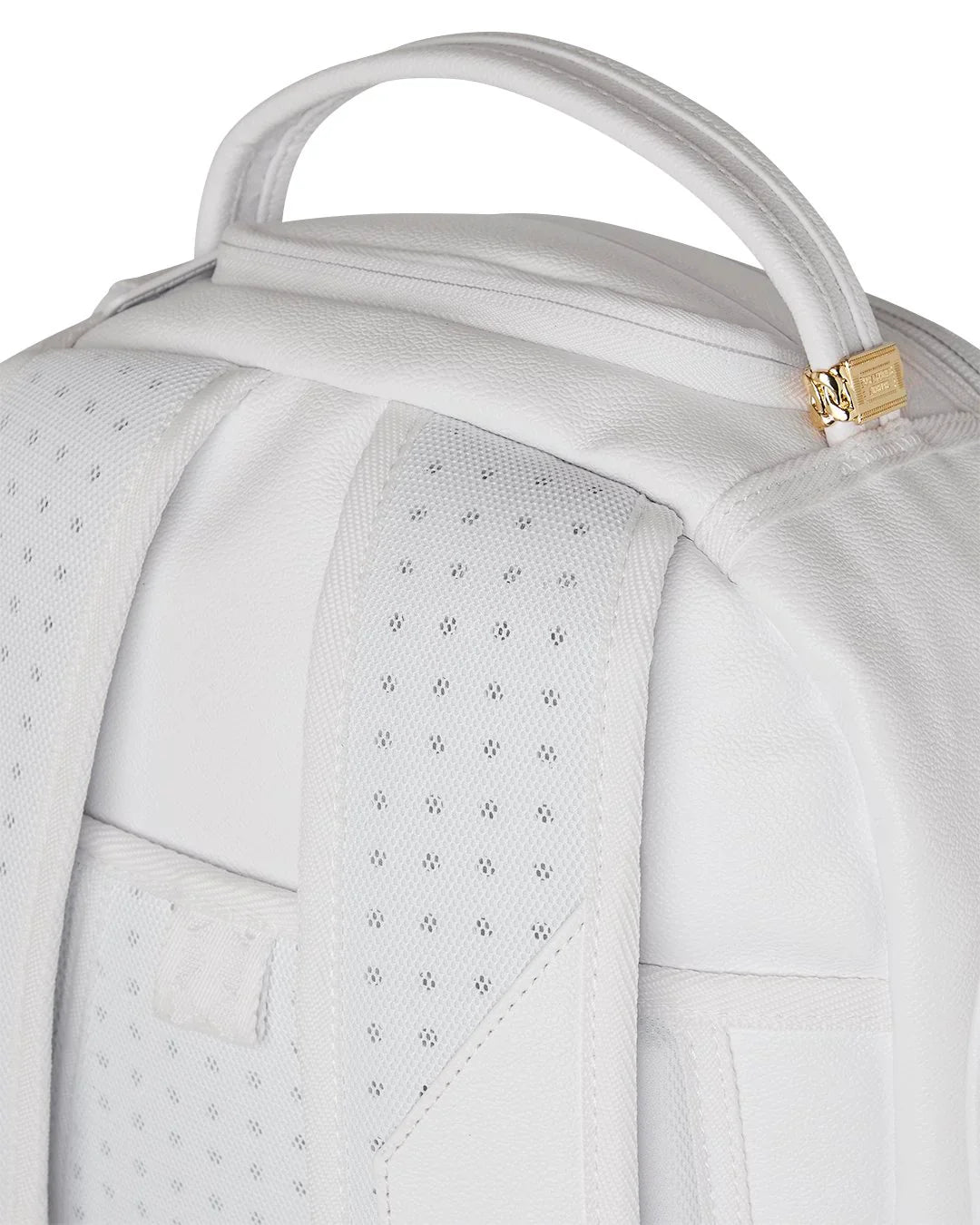 SprayGround Gold Brick Luxe White DLXSV Backpack