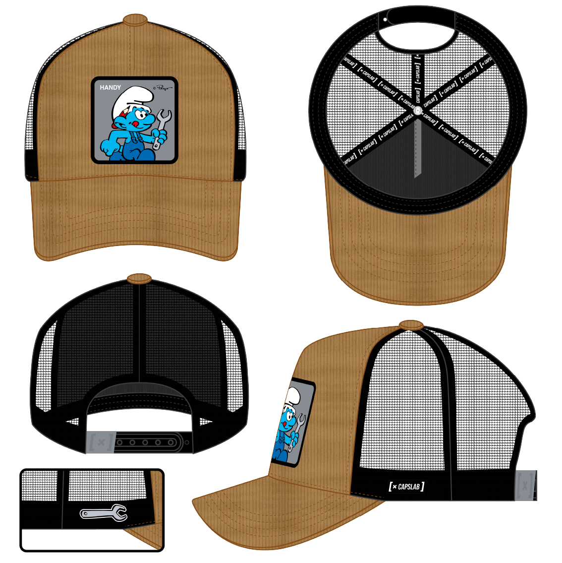 CAPSLAB X The Smurfs Handy Corduroy Trucker Hat
