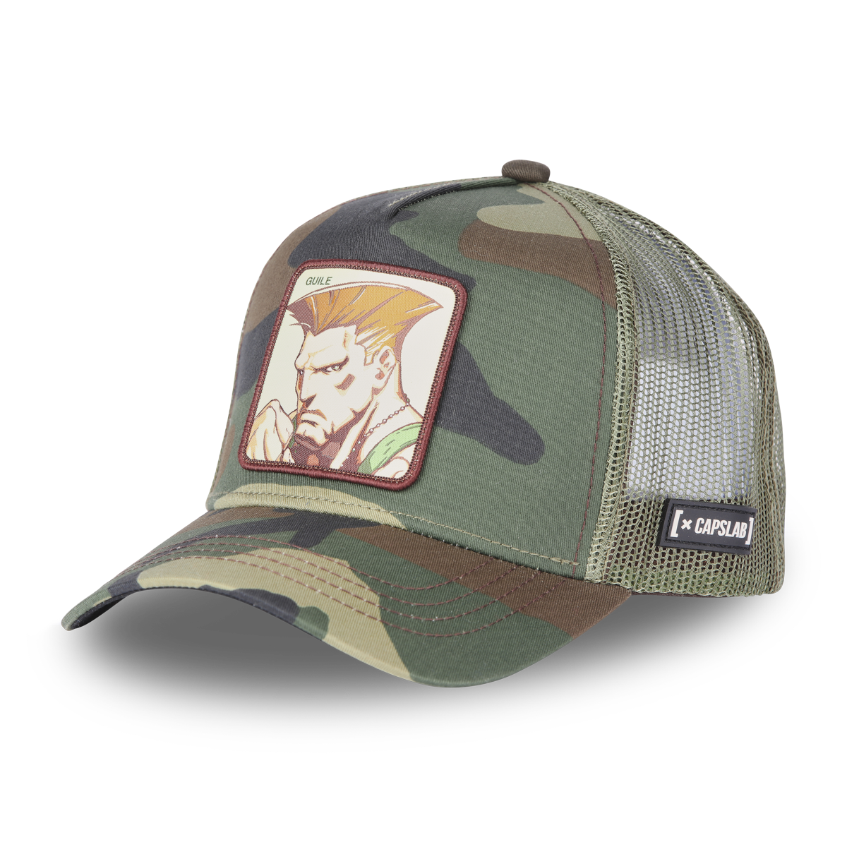 CAPSLAB X Street Fighter Guile Camo Trucker Hat