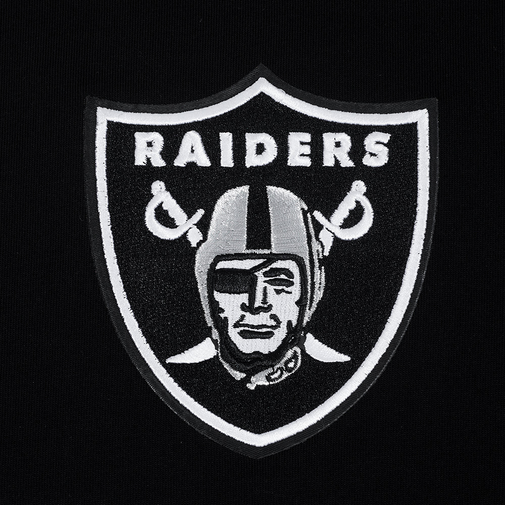 Pro Standard Las Vegas Raiders Wingspan Drop Shoulder Black White Tee