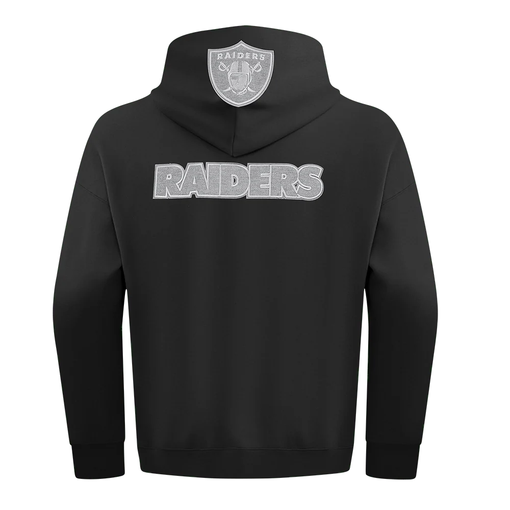 Pro Standard Las Vegas Raiders Reverse French Terry Drop Shoulder Black Hoody