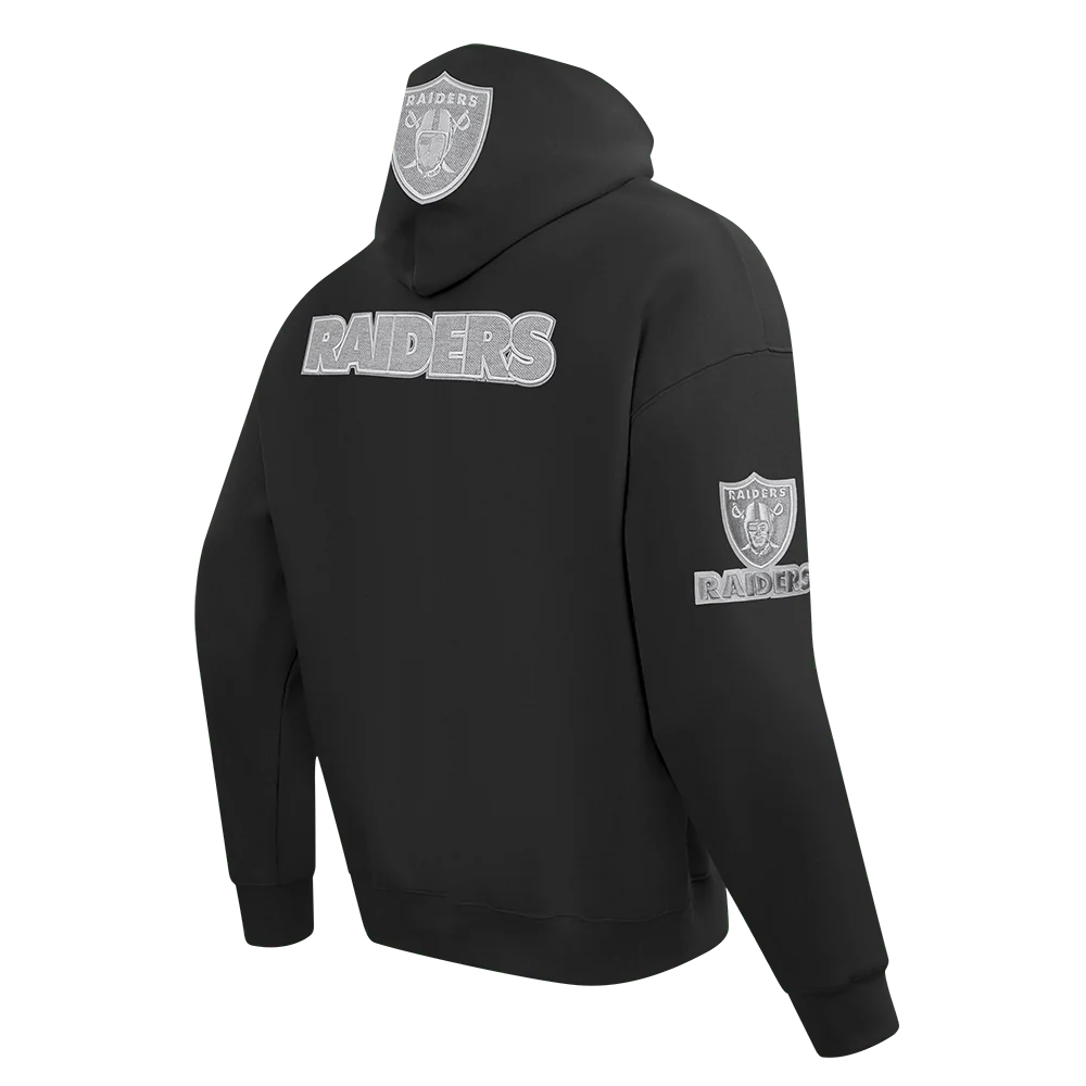 Pro Standard Las Vegas Raiders Reverse French Terry Drop Shoulder Black Hoody
