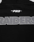 Pro Standard Las Vegas Raiders Reverse French Terry Drop Shoulder Black Hoody