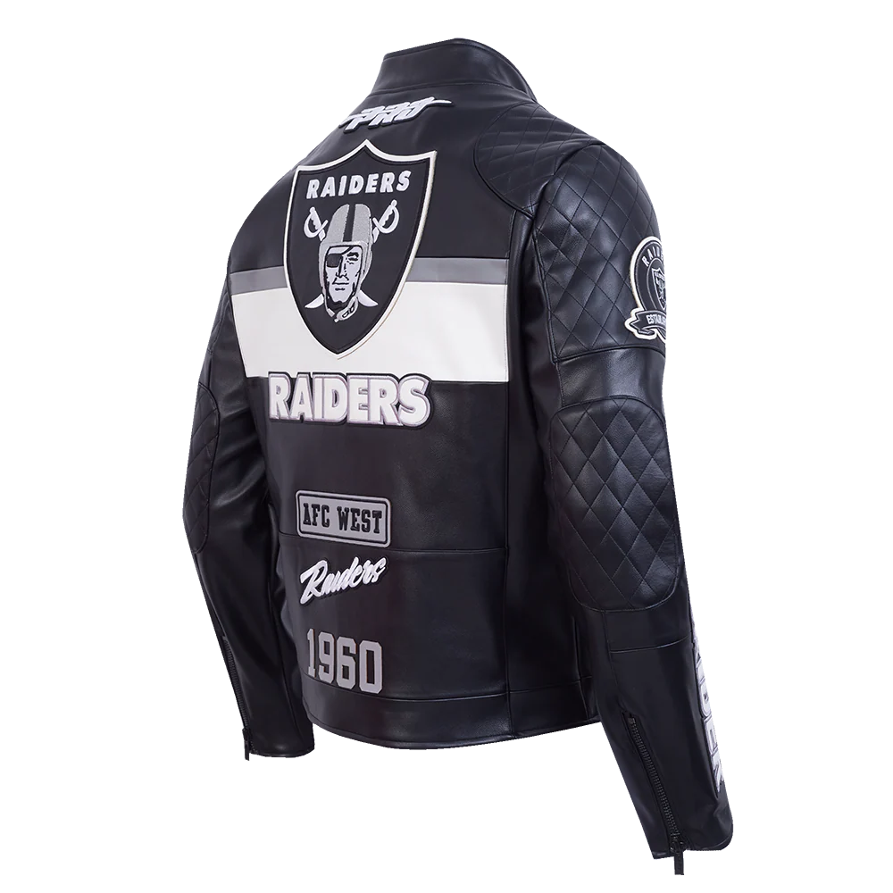 Pro Standard Las Vegas Raiders Moto Jacket