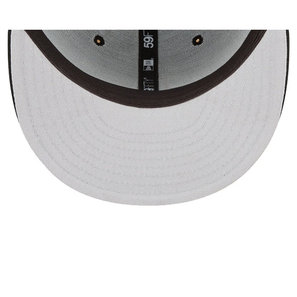 Washington Nationals MLB Basic Black on White 59Fifty Fitted Hat