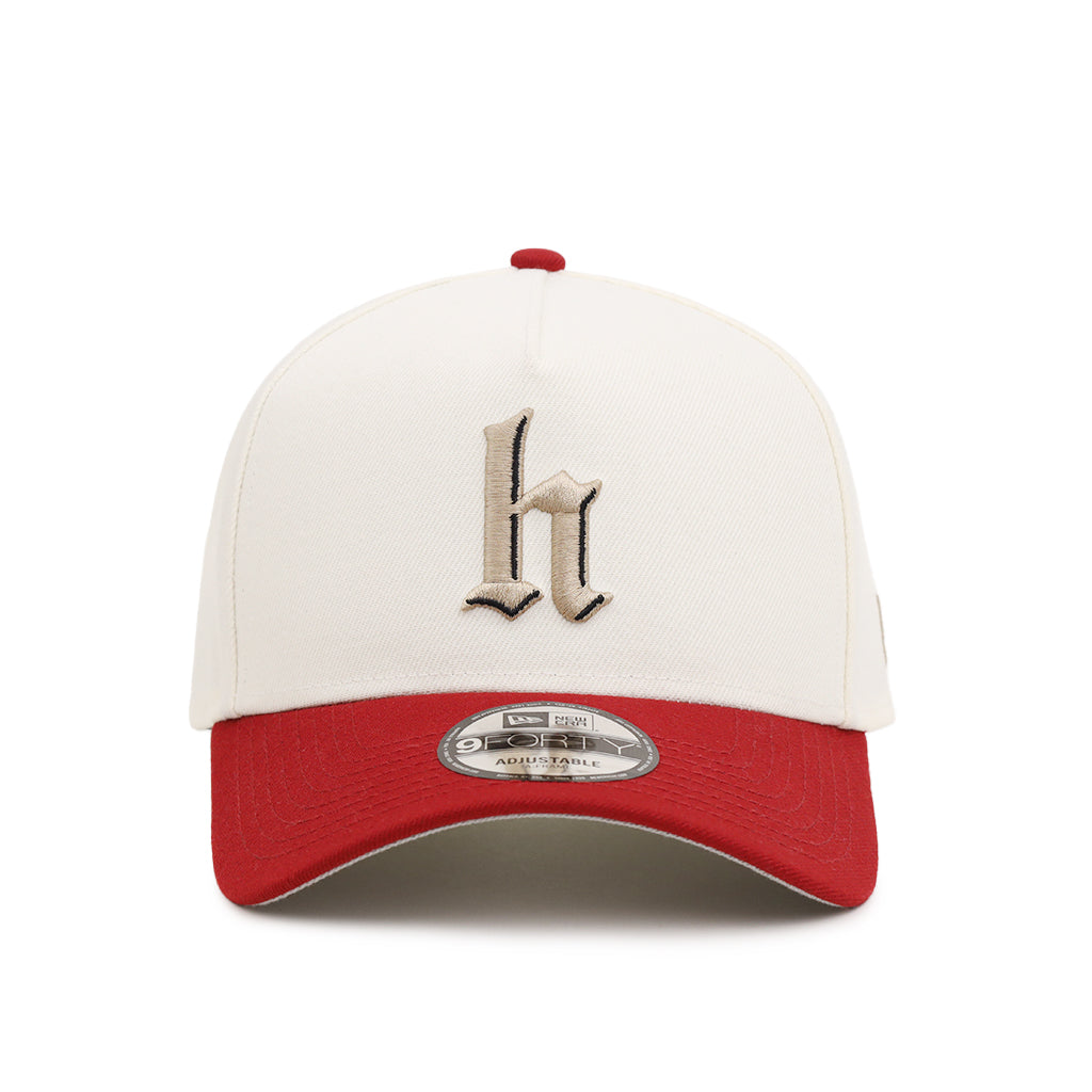 Houston Old English H Chrome Dark Red 9Forty A-Frame Snapback