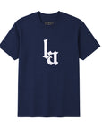 CrownMinded X Los Angeles The Standard LA Monogram Graphic Tee – Midnight Navy