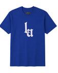 CrownMinded X Los Angeles The Standard LA Monogram Graphic Tee – Royal Blue
