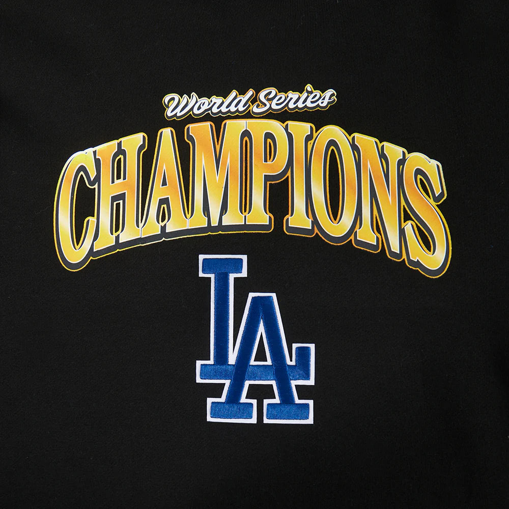 Pro Standard Los Angeles Dodgers 2025 World Series Champions Drop Shoulder Black Hoody