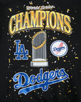 Pro Standard Los Angeles Dodgers 2025 World Series Champions Drop Shoulder Black Hoody