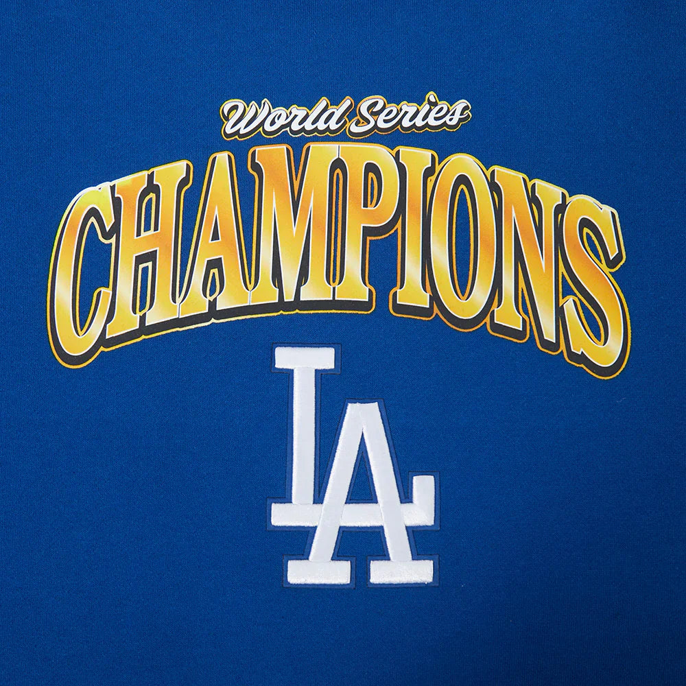 Pro Standard Los Angeles Dodgers 2025 World Series Champions Drop Shoulder Blue Hoody