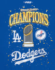 Pro Standard Los Angeles Dodgers 2025 World Series Champions Drop Shoulder Blue Hoody