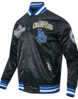 Pro Standard Los Angeles Dodgers 2025 World Series Champions Satin Black Jacket
