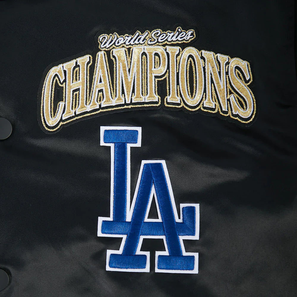 Pro Standard Los Angeles Dodgers 2025 World Series Champions Satin Black Jacket
