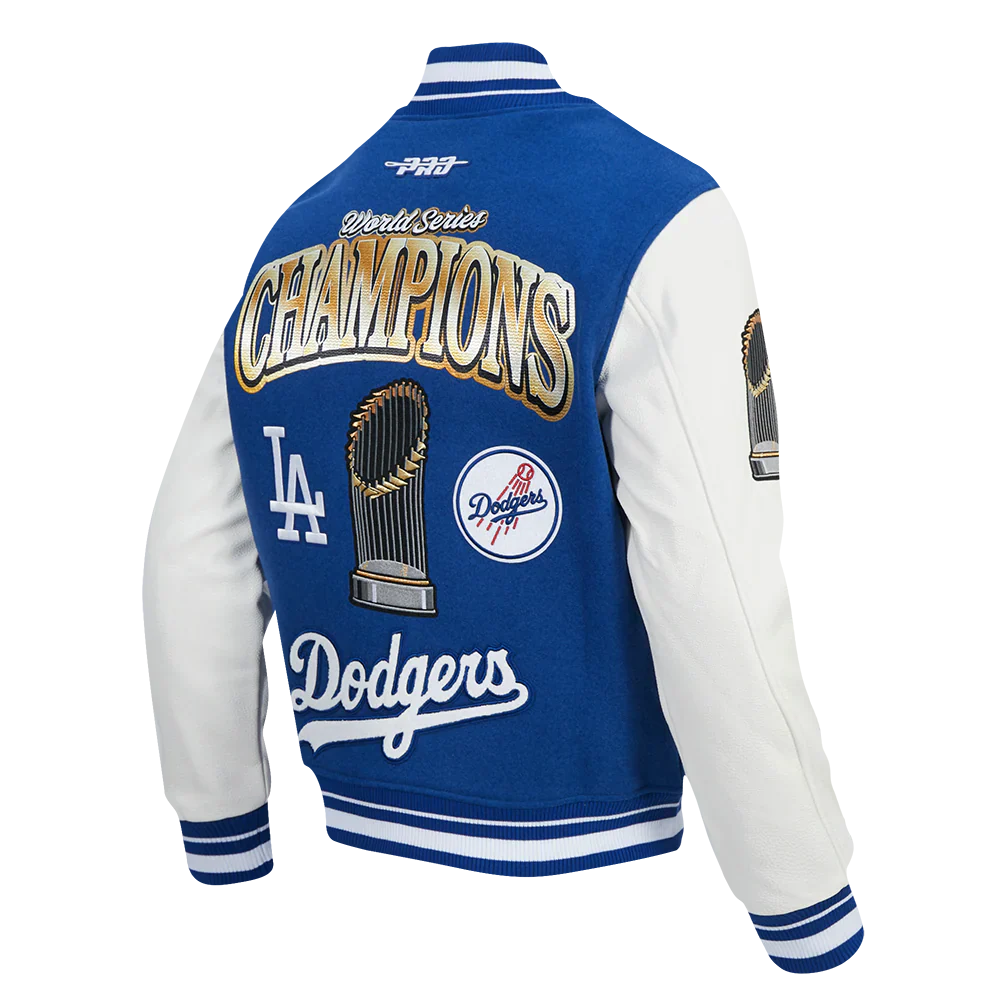 Pro Standard Los Angeles Dodgers 2025 World Series Champions Blue Wool Varsity Jacket