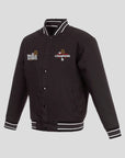 Los Angeles Dodgers Eight-Time World Series Champions Black Poly Twill Jacket