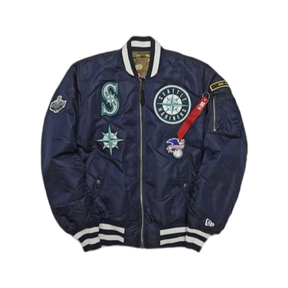 New Era X Alpha Industries Seattle Mariners Bomber Jacket