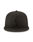 Los Angeles Dodgers Black On Black Gold 2025 World Series Champions Side Patch 9Fifty Snapback