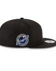 Los Angeles Dodgers Black On White Back-to-Back 2024-2025 World Series Champions Circle Side Patch 9Fifty Snapback
