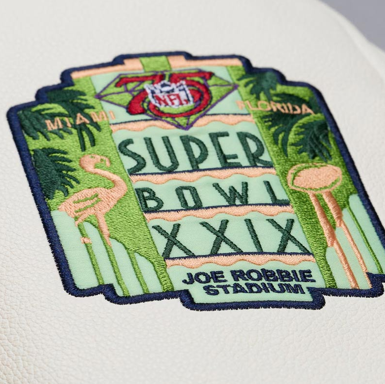 San Francisco 49ers Brown Cream Dusted Collection Varsity Full-Snap Jacket