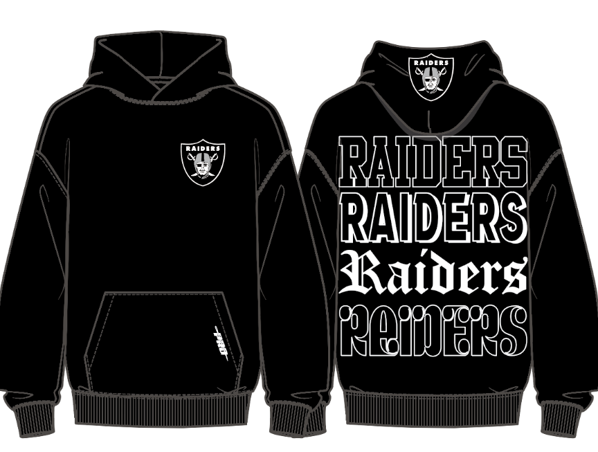 Pro Standard Las Vegas Raiders Billboard Drop Shoulder Black Hoody