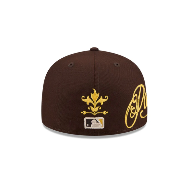 San Diego Padres Brown Wordmark Script 59Fifty Fitted