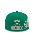 Mexico World Baseball Classic WBC Green Red 2 Tone Wordmark Script 59Fifty Fitted