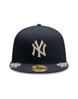 New York Yankees Navy Wordmark Script 59Fifty Fitted