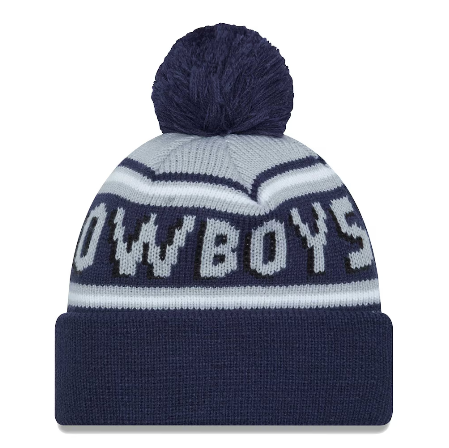Dallas Cowboys Team Color Cuff Pom Knit Beanie