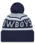 Dallas Cowboys Team Color Cuff Pom Knit Beanie