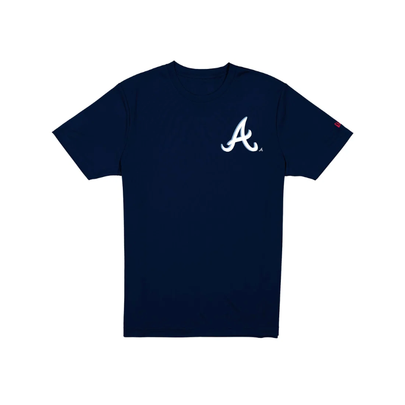 New Era Atlanta Braves Navy Cartoon Tee