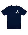 New Era Atlanta Braves Navy Cartoon Tee
