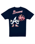New Era Atlanta Braves Navy Cartoon Tee