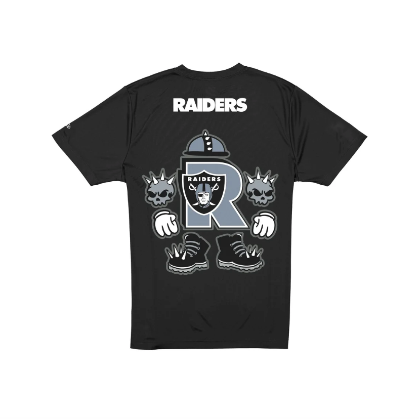 New Era Las Vegas Raiders Black Cartoon Tee