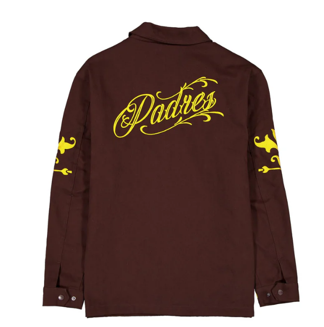 New Era San Diego Padres Western Script Coaches Jacket