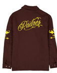 New Era San Diego Padres Western Script Coaches Jacket